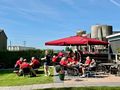 Daarna streek Toer Club Heerenveen neer op het terras