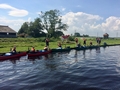 De kanovaarders zijn weer langsgeweest voor de lunch